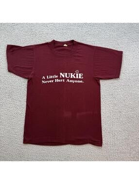 Vintage Screen Stars Nuclear Power Plant T Shirt USA Made 80s 90s Tee